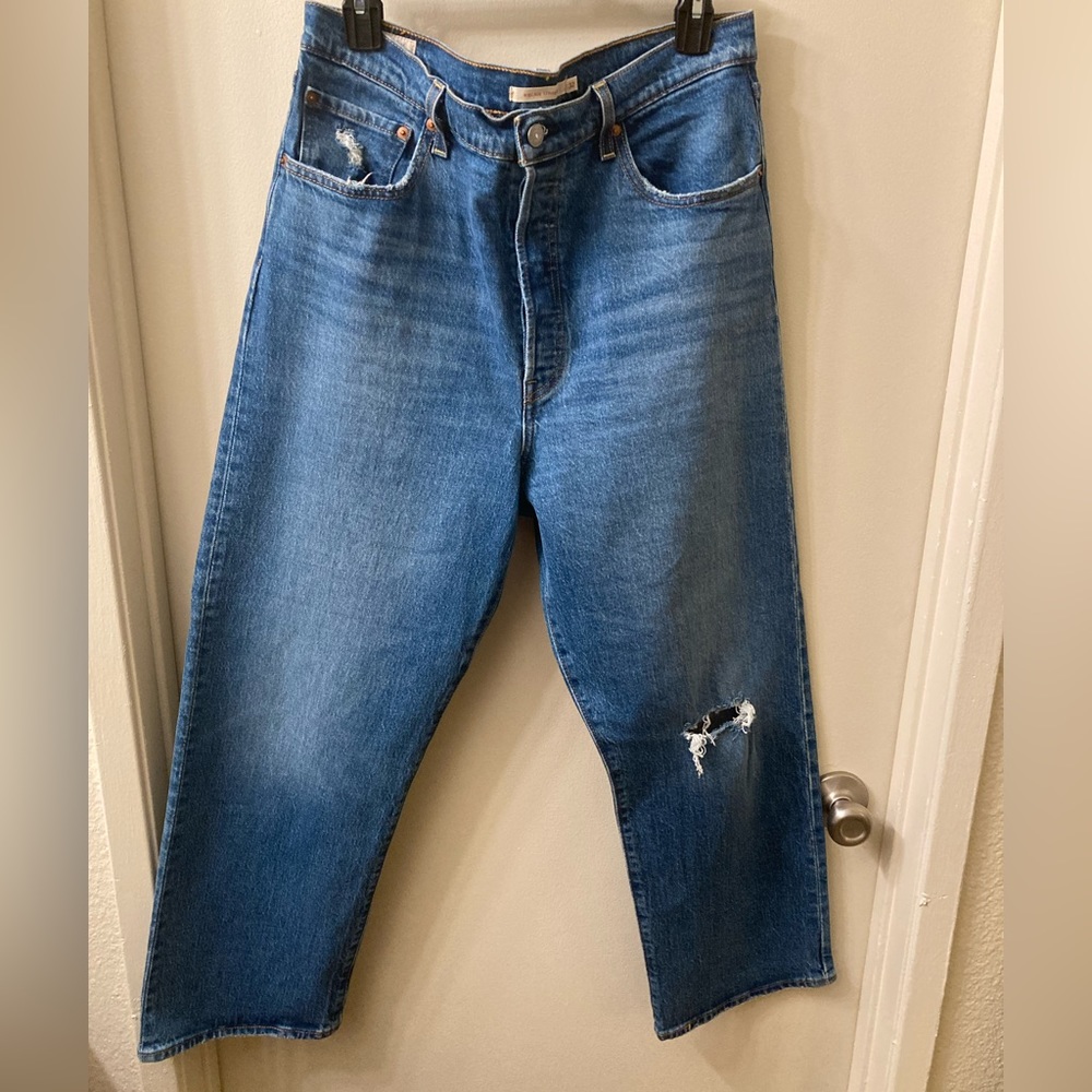 Levi’s Premium Ribcage Straight Ankle 32W 27L